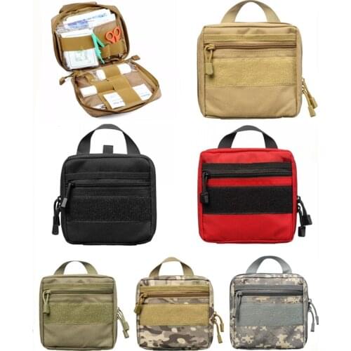 CQC Airsoft Tactical Molle Pouch Utility EDC Tool Bag Military Camping Hiking Hunting First Aid Medical Kit Waist Pack Bags