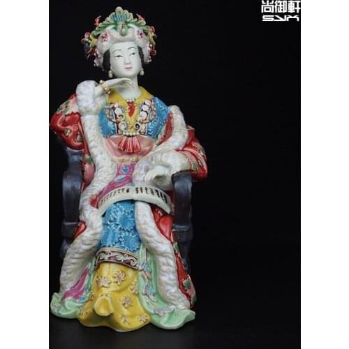 Shiwan doll master of fine ancient characters of a dream of Red Mansions twelve beauties Wang Xifeng ceramic ornaments crafts