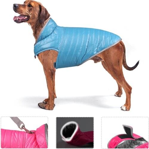 Newest Reversible Pet Clothes for Small Medium Dogs Winter Waterproof Dog Down Jacket York Terrier French Bulldog Coats Clothing