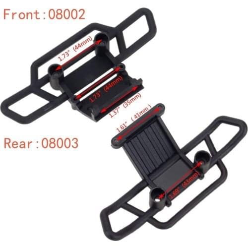 2Pcs 08002 08003 Front/Rear Bumper Beam Protection for 1/10 HSP 94108 94111 1:10 RC Electric Buggy Cars