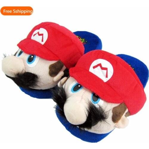 28cm Dolls Slippers Toys Home Shoes Cotton Plush Winter Home Woman Man Slipper Indoor Cute Slippers Warm Slippers