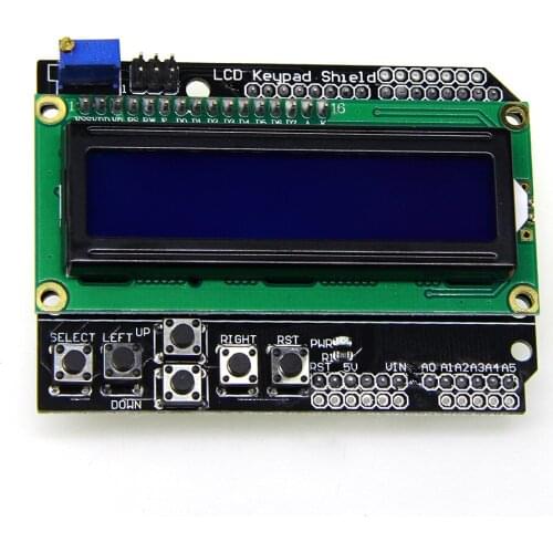 1PCS LCD Keypad Shield LCD1602 LCD 1602 Module Display For Arduino ATMEGA328 ATMEGA2560 raspberry pi UNO blue screen