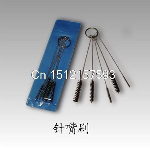 10pcs One Set Tattoo Cleaning Brush Tool 4 Kit Set Tip Grip Gun Tube Machine Airbrush