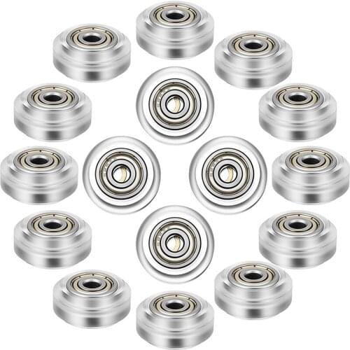 16 Pcs 3D Printer Polycarbonate Pulley 3D Printer Wheels 625Zz Pulley Linear Bearing for Creality CR10, Ender 3,and More