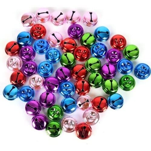 20PCS/Lot. Colorful 2cm jingle Bells DIY Lacing bells Christmas decoration Noel ornament Crafts material Xmas activity kits OEM