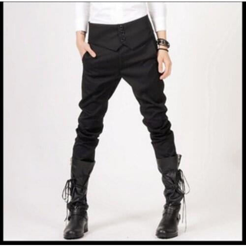 27-44 New 2021 Mens clothing fashion GD dj British hair stylist Design of hanging waist vest pants plus size singer costumes