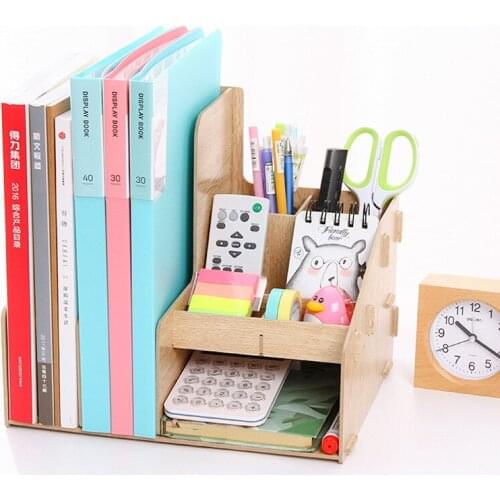 79250 combined file shelf storage basket information shelf wooden multi-layer file column desk stationery