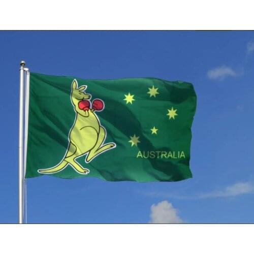 Australia kangaroo royal banner flag with 2 grommet 100% polyester digital print custom hobby banner flag