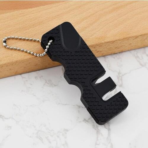 Keychain Whetstone Carbide Knife Pocket Diamond Tool Scissor Sharpen Sharpener