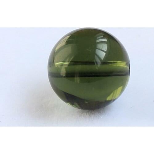 One piece loose beads Moldavite green grass round 5/6/8/10/12/14mm for DIY jewelry making FPPJ wholesale nature gemstone