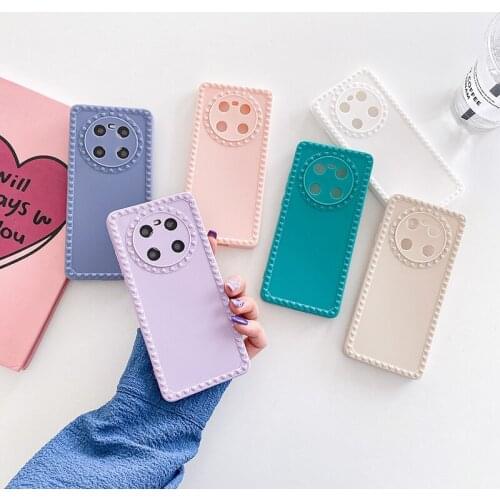 Love heart frame Soft Case For Huawei P40 P30 Mate 40 30 Nova 7 8 Pro 7SE 6 TPU slim Cover Honor 20 30 Pro 8X Phone Case Shell