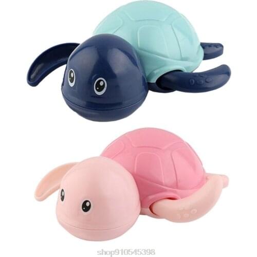 Baby Safe Floating Bath Thermometer Water Toy Infant Swim Turtle Wound-up Chain Clockwork Beach Bath Toys N14 20 Dropshipping