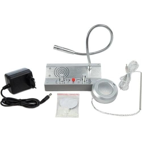 Dual Way Wireless Window Counter Intercom System for Hospital Restaurant Bank Ticket Shop