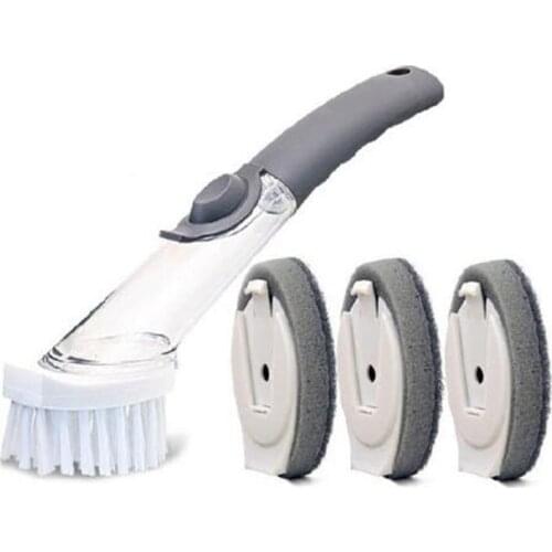 Hot Press Dish Brush Cleaning brush-liquid pot brush Press cleaning dish Pot brush kitchen appliances wholesale Washing Tooks