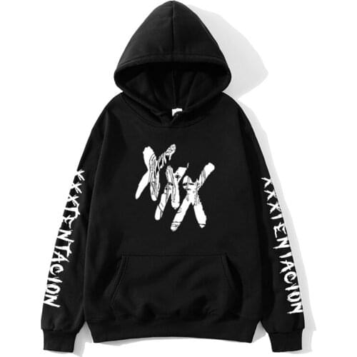 2019 XXXTentacion Hoodies Men/Women Casual Pullover Streetwear Sweatshirt Sudadera Hombre Harajuku Male Hood Crewneck 2XL