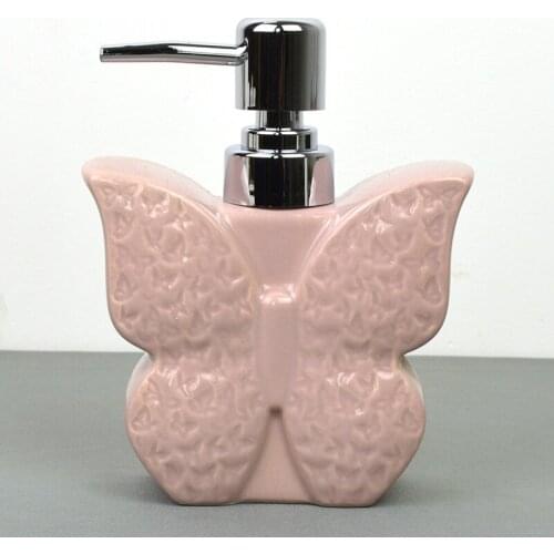 Bathroom Ware Ceramic Hand Sanitzer Bottle Shower Gel Soap Dispenser Kitchen Pump Head Detergent Emtey Bottler Shampoo Container