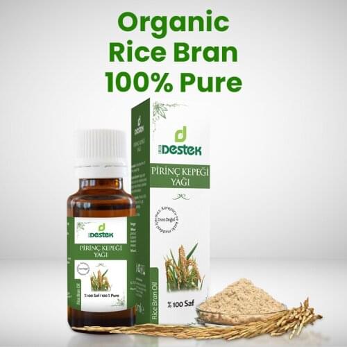 Rice Bran Oil 100% Pure Organic 20 ml Turkish Seed Plant Oils Essential Oils Natural Oils Aromatherapy Oils Natural Vegan Herbal Health Beauty Skin Care Body Care Skin Care Hair Care Body Care