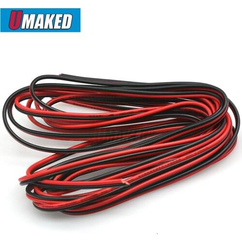 Copper 18AWG, 2 pin Red Black cable, PVC insulated wire, 18 awg wire , Electric cable, LED cable, DIY Connect, extend wire cable