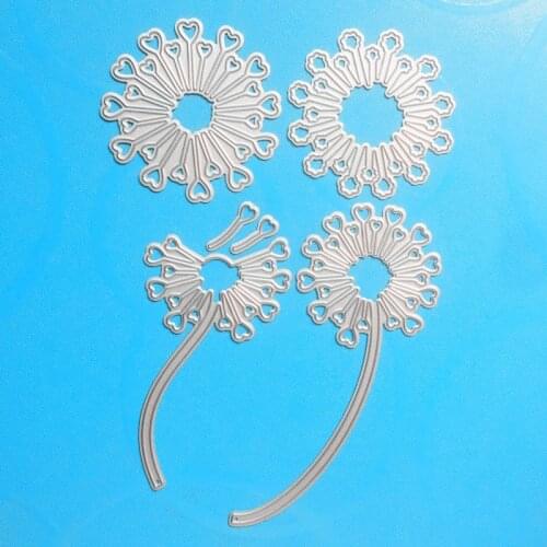 YLCD946 Dandelion Metal Cutting Dies For Scrapbooking Stencils DIY Album Cards Decoration Embossing Folder Craft Die Cuts