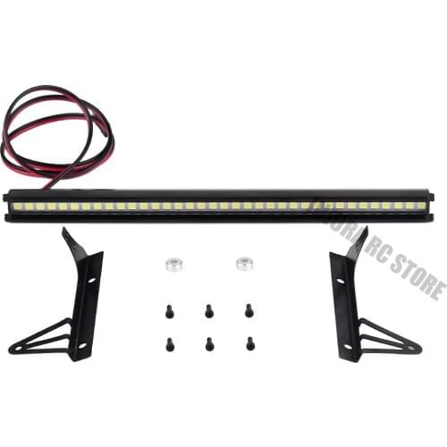 Metal RC Car 36 LED Lamp Roof 150mm Light Bar for 1/10 RC Crawler Jeep Wrangler SCX10 90046