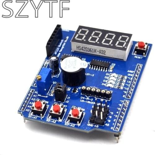 Multi Function Shield with Buzzer LM35 4 Digit Digital LED Expansion Board Module for Arduino UNO R3 Lenardo Mega2560 Diy Kit