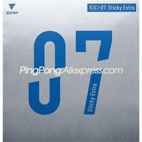 VICTAS VJC 07 STICKY EXTRA Table Tennis Rubber (Sticky Rubber + Japanese Sponge) Original VJC07 Ping Pong Sponge