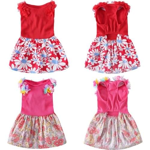 1Pcs New Summer One-piece Puppy Dog Dress Pet Princess Dress Cute Spring Skirt Pet Clothes for Party and Leisure Apparel Costume