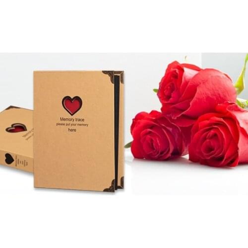 2021 New Style Diy Handmade Photo Albums Scrapbook Self-adhesive Loose-Leaf Paper Crafts Blank Diary Lovers&baby Birthday Gifts