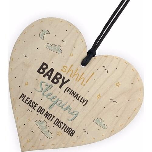 Baby Son Daughter Bedroom Sleeping Plaque Do Not Disturb Door Sign New Born Christening Gift christmas costume wooden tree gift
