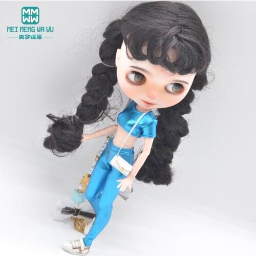 Fits Blyth Azone OB23 OB24 Doll clothes accessories Fashion sports suit candy color Girls gift