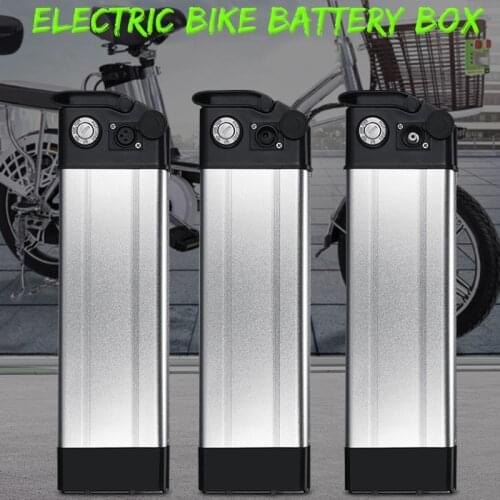 Durable Plastic Lithium Battery Box for Electric Bike 36V/48V Large Capacity 18650 Holder Case Electric Bicycle Accessories