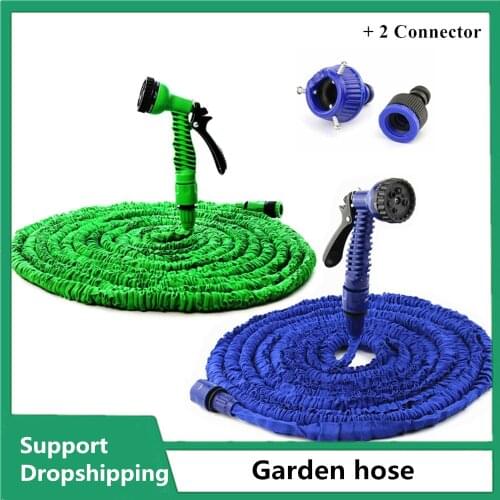 25FT-175FT Garden Hose Expandable Magic Flexible Water Hose EU Hose Plastic Hoses Pipe With Spray Gun To Watering Car Wash Spray