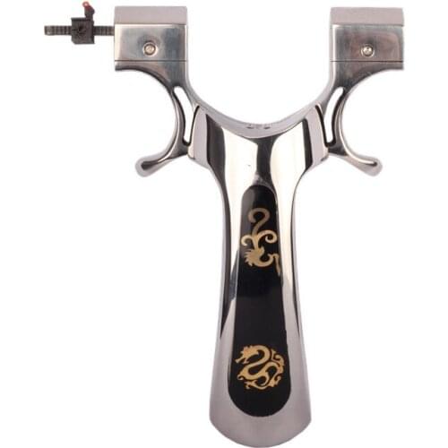 Stainless Steel Slingshot Flat Leather Rubber Band Slingshot Ssangyong 98KS Wire Cutting 2.5 Head Slingshot Boutique