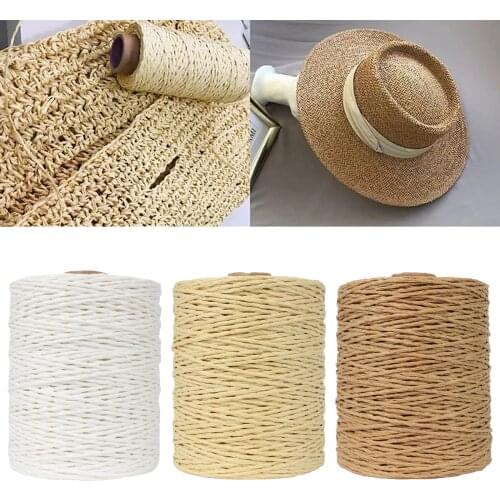 Raffia Paper Yarn Roll Natural Eco-friendly Twine String Gift Wrapping Bouquets Decoration Weaving Thread