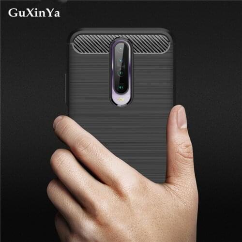 Silicone Case For Xiaomi Poco X2 Cover For Xiaomi Poco X2 Case Soft Carbon Fiber Capa For Xiomi Poco X2 Phone Fundas Coque 6.67"