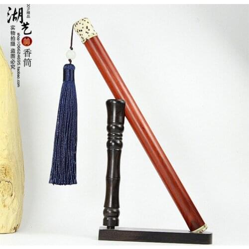 Creative incense cone section sandalwood inlaid bodhi child incense tube inserted with tassel box teamed fragrant incense