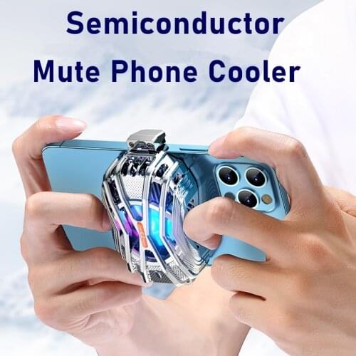 Universal Mobile Phone Cooler Semiconductor Phone Cooling Fan Mute Radiator for Phone Iphone 12 Xiaomi Coolers Ventilador Movil
