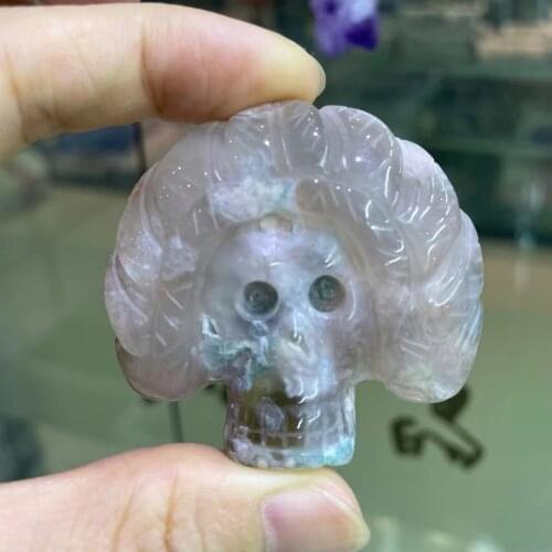 100%Natural cherry blossom agate quartz crystal for sale Stones and crystals home decoration decorative crystal Indian