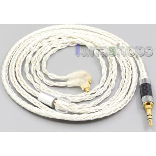 LN007206 16 Core OCC Silver Plated Headphone Earphone Cable For Etymotic ER4SR ER4XR ER3XR ER3SE ER2XR ER2SE