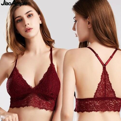 40-120 Kg) Big Size Women Sexy Lace Bras Student Girls Fashion Cozy Wire Free Seamless Beauty Back Bra Push Up Underwear Female