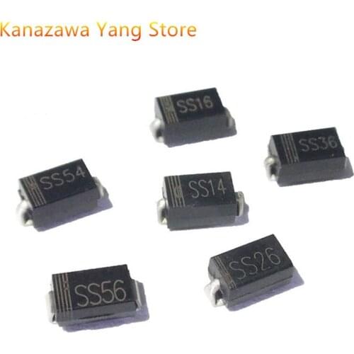 8Values X20 160pcs 100pcs SMA Rectifier Diode SS14 SS16 SS24 SS26 SS34 SS36 SS54 SS56 DO-214AC