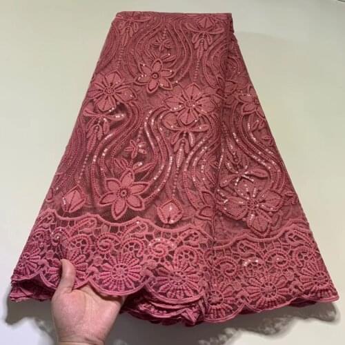 2.5+2.5yard African Swiss Dry Lace Fabric Hgh Quality Embroidery Fabric Swiss Voile Lace In Switzerland Hot Sale Nigerian Lace