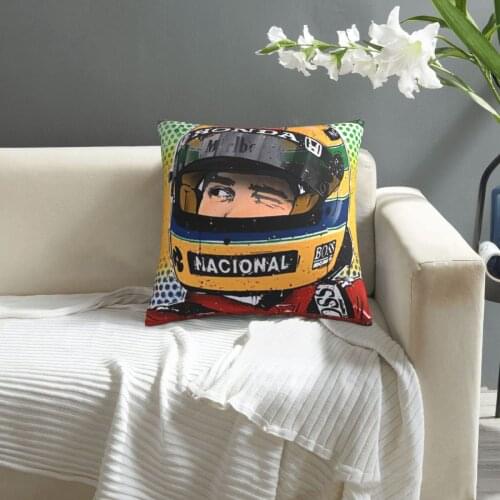 Ayrton Senna pillowcase printed cushion cover sofa waist pillow pillow cover