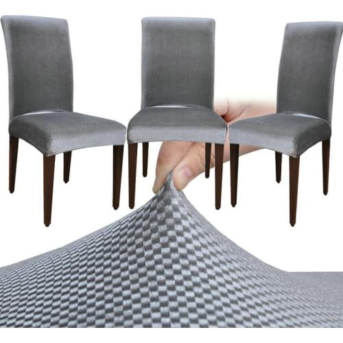 Velvet Fashion Design Universal Elastic chair cover dining housse de chaise office computer couverture chaise cubresillas