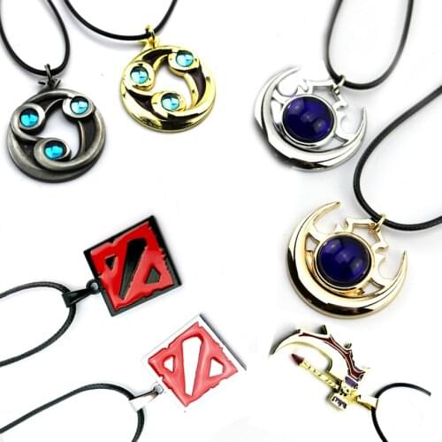Bsarai Dota2 Hot Game Maps Shadow Amulet Talisman of Evasion basher Zinc Alloy Cosplay Necklace Alloy Pendants Necklace