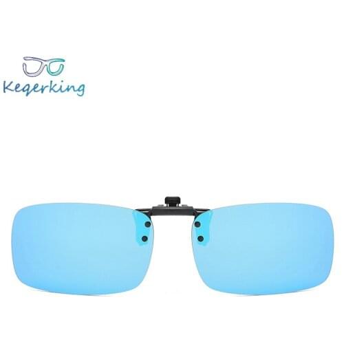 Classic Polarized Lens Sunglasses Clip on Myopia Glasses Rimless Men Women Night Vision Driving Sunglass Flip on Glasses ZB-73