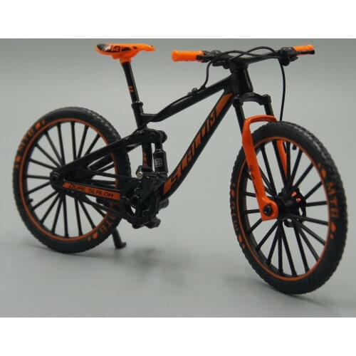 1:10 Diecast Bicycle Model Toys Downhill Dual Slalom Mountain Bike For Collection And Gifts