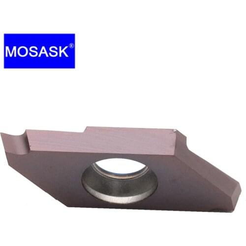 MOSASK CTPA 10pcs CTPA10FRN ZP15 CNC Lathe CTPAR Tool Small Parts Grooving Cut-Off Processing Tungsten Carbide Inserts