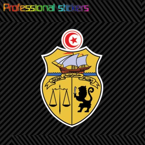 Tunisian Coat of Arms Sticker Decal Self Adhesive Vinyl Tunisia Flag TUN TN Stickers for Cars, Bicycles, Laptops, Motos