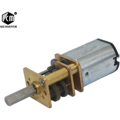 Low Speed All Metal Reduction Ratio 1000 DC Micro Gear Motor 12V 30 RPM Low RPM For Smart Equipment N20-1000